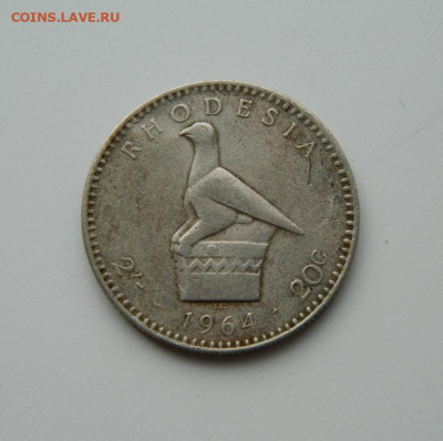 Британская Родезия 2 шиллинга 1964 г. до 07.04.20 - DSCN9935.JPG