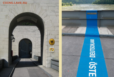 Частные выпуски нотгельдов Германии. Обзорная тема. - Германо-австрийская государственная граница