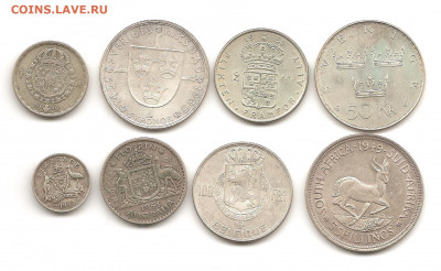 Подборка монет из серебра    короткий 06.04 - 222 037