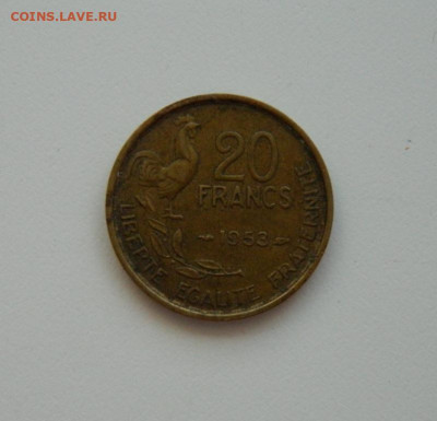 Франция 20 франков 1953 г. (Петух) до 09.04.20 - DSCN9998.JPG