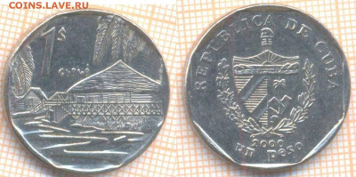 Куба 1 песо 2000 г., до 12.04.2020 г. 22.00 по Москве - Куба 1 песо 2000 84