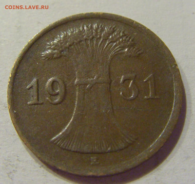 1 пфенниг 1931 Е Германия №1 12.04.2020 22:00 МСК - CIMG6067.JPG