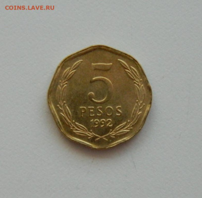 Чили 5 песо 1992 г. (без обращения) до 09.04.20 - DSCN0072.JPG