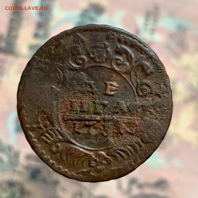 Деньга 1731 красивый перечекан - h2FGR4nR6No