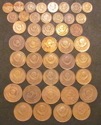 Дореформенная бронза СССР (1,2,3,5 коп), 1926-57 г, 44 шт - IMG_6845.JPG