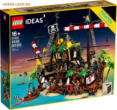 колекционирование минифигур производства компании LEGO - lego-ideas-21322-pirates-of-barracuda-bay-piraten-bucht-2020-box-vorderseite