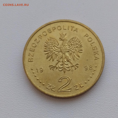 ПОЛЬША,2 злотых 1998г(Адам Мицкевич)до 10.04.2020г - IMG_20200408_174716