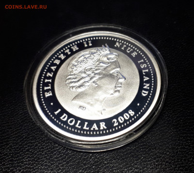 Серебро. Ниуэ 1 доллар, 2008 Год быка до 13.04. - 1 (8)