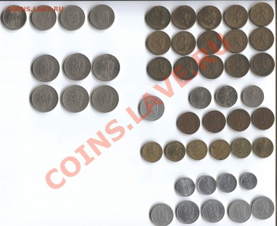 >L< Чехословакия 48 монет без повтора до 03.09.11 22:00 - Чехи