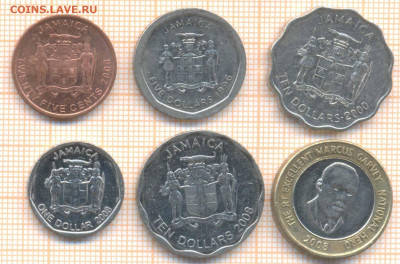 Ямайка 6 монет, до 15.04.2020 г. 22.00 по Москве - Ямайка 6 монет1 557