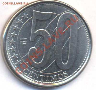 Венесуэлла 50 центимос 2007 г.До 30.08.11 г. 21-00 МСК. - Венесэлла.2