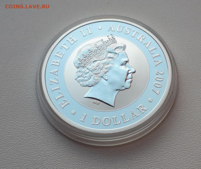Серебро Австралия 1 доллар, 2007 Коала до 13.04 - 1 (21)