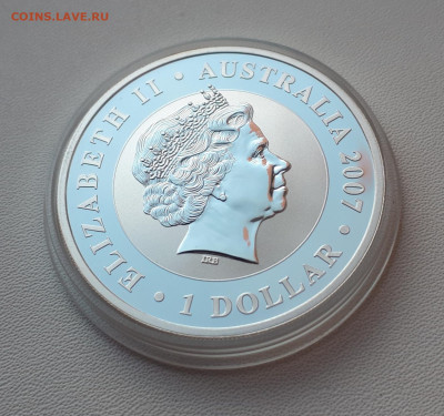 Серебро Австралия 1 доллар, 2007 Коала до 13.04 - 1 (16)