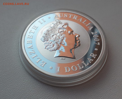 Серебро Австралия 1 доллар, 2007 Коала до 13.04 - 1 (14)