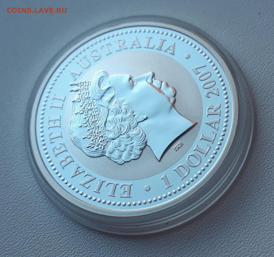 Австралия 1 доллар, 2007 Год тигра позолоченного до 14.04. - 1 (53)