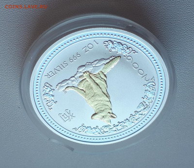 Австралия 1 доллар, 2006 Год собаки позолоченной до 14.04 - 1 (59)