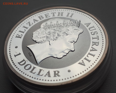 Серебро Австралия 1 доллар, 2007 Год свиньи до 13.04 - 1 (8)
