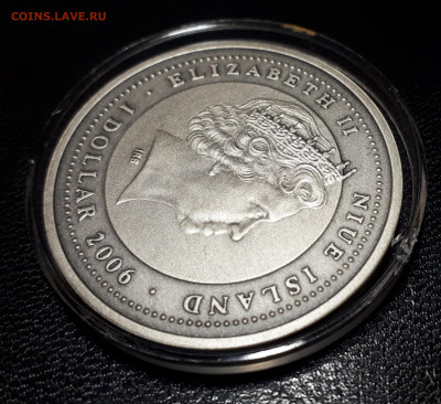 Серебро Ниуэ 1 доллар, 2006 UNC год свиньи до 14.04. - 1 (148)