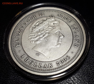 Серебро Ниуэ 1 доллар, 2006 UNC год свиньи до 14.04. - 1 (147)