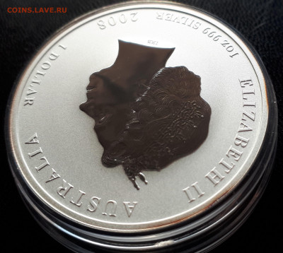 Серебро Австралия 1 доллар, 2008 Год мыши Цветная до 15.04 - 1 (7)