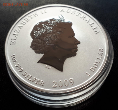 Серебро Австралия 1 доллар, 2009 Год быка Цветная до 15.04 - 1 (13)