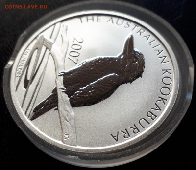 Серебро Австралия 1 доллар 2007 Кукабура до 15.04 - 1 (18)