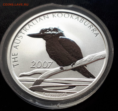 Серебро Австралия 1 доллар 2007 Кукабура до 15.04 - 1 (17)