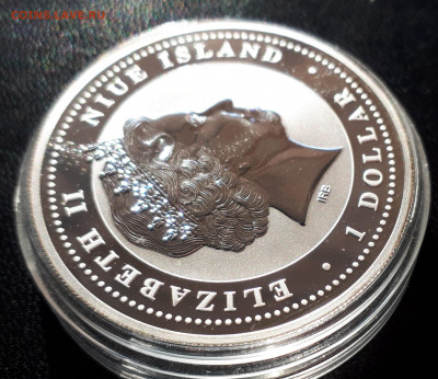 Серебро Ниуэ 1 доллар 2008 Год Крысы Цветная до 15.04 - 1 (57)