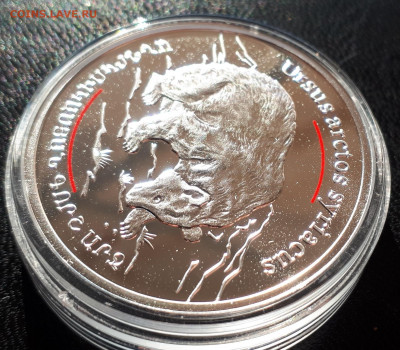 Серебро Армения 100 драмов, 2006 Бурый медведь до 15.04.20 - 1 (92)