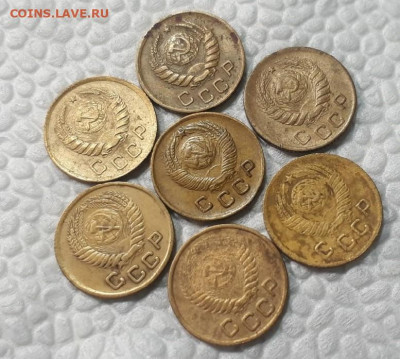 1 коп 1938, 40, 46, 49, 49, 53, 54 до 16.04.2020 в 22.00 - EF87S9opLqo