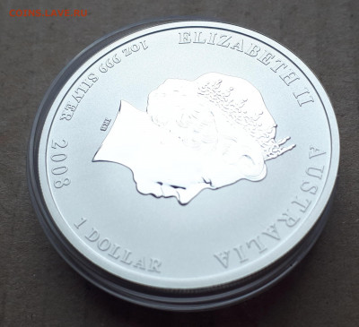 Серебро Австралия 1 доллар, 2008 Год мыши Цветная 16.04 - 1 (6)