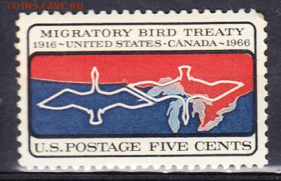 США 1966 миграция птиц 1м ** до 16 04 - 500