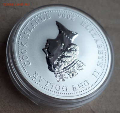 Серебро Острова Кука 1 доллар,2006 Пожарная тираж 5000 16.04 - 1 (36)