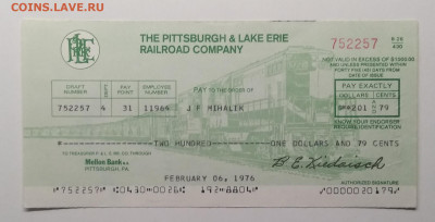 Чек железн.компании США на 201 долларов 1976 г.до 19.04. - IMG_20200412_151107