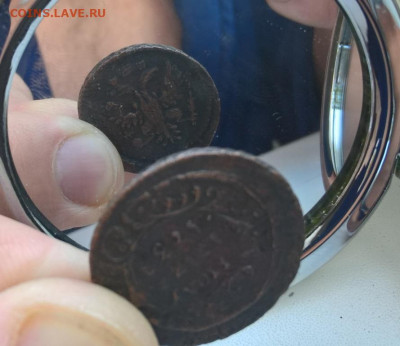 Полушки 1734-38года 5 шт на определение - 12