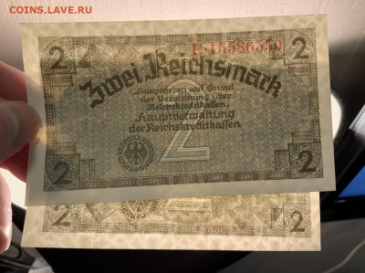 Германия 2 рейхсмарки 1939 UNC номера к ряду до18.04 в 22:00 - 4A35280E-54B7-4232-A8D8-C0A0B4FD8B0F