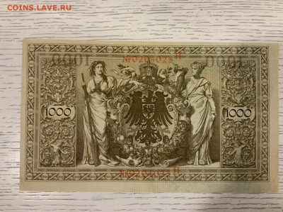Германская Империя 1000 марок 1910 UNC до 18.04 в 22:00 - 3376ECC6-09AC-4F74-91D6-16DDD404FB87