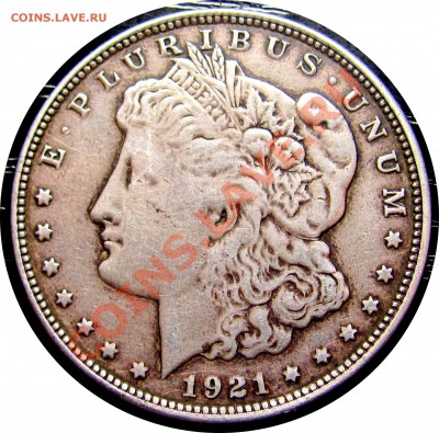 B94 Морган доллар 1921D С РУБЛЯ!!! до 04.09 в 22°° - B94 Morgan 1921_1