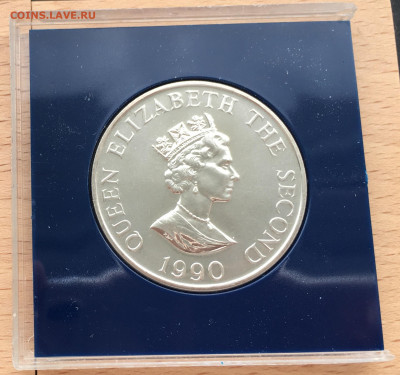 Крона Шайба Олдерни 2 фунта 1990 90 лет Королевы Матери - IMG_0883.JPG