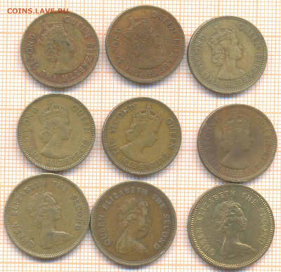 Гонконг 20 и 50 центов разные г. , фикс 15 руб - Гонконг фикс1 626