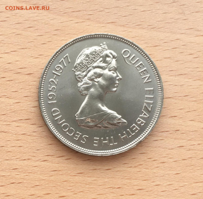 Крона Шайба Джерси 25 пенсов 1977 Джерси 25 пенсов 1977 - IMG_0817.JPG