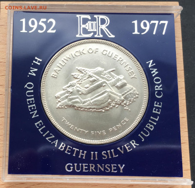 Крона Шайба Гернси 25 пенсов 1977 25 лет правления Королевы - IMG_0914.JPG