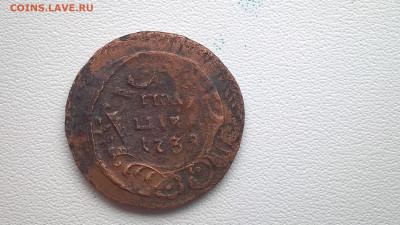Полушки 1734-38года 5 шт на определение - 7