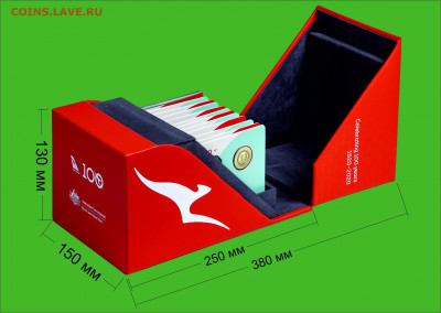 Австралия 2020 Коллекция 11 шт. 1$ 100-летие Qantas Самолеты - 5