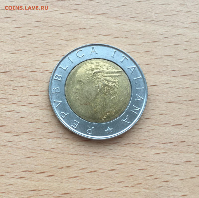 биметалл Италия 500 лир 1997 50 лет дорожной полиции - IMG_0592.JPG