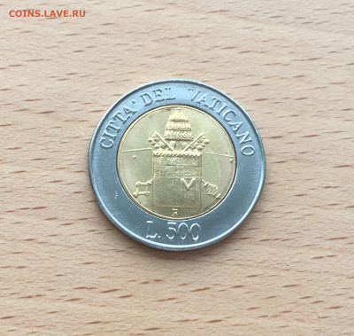 биметалл Ватикан 500 лир 2000 - IMG_0558.JPG