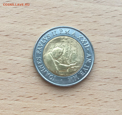 биметалл Ватикан 500 лир 2000 - IMG_0563.JPG