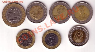 Иностранные монеты и подборки монет - Биметаллы_1