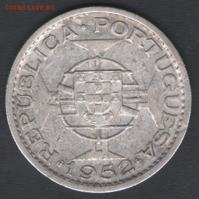 Гвинея-Бисау 20 эскудо 1952 до 19.04.2020 21.00 мск - Гвинея 20эскудо52 р