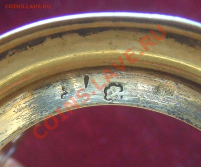 ПОСТАКАННИК.СЕРЕБРО.РЕЗЬБА.ЧЕРНЬ.875пр.91.6гр. - подст-3